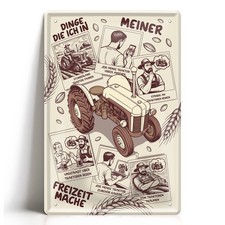 Blechschild 20x30cm Traktor