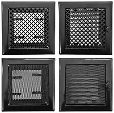 Lüftungsgitter Luftgitter Kamin Gitter Kaltluftgitter Warmluftgitter - SCHWARZ