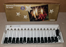 OSRAM Weihnachtskerzen Innen Lichterkette CIK15  15 weißen Schaftkerzen