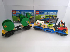 2 x Lego City Eisenbahn Anhänger 60052 60198 60098 3677 7939
