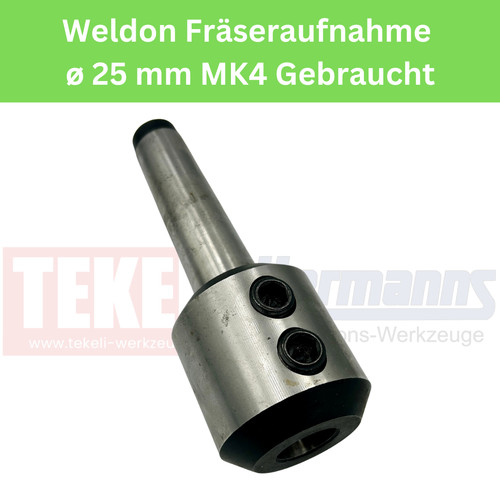 Weldon fräseraufnahme 25 - fräseraufnahme, ø