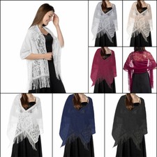 Damen Stola weicher Brautschal Shrug Abendkleid Party Hochzeit Tuch Bolero Mode