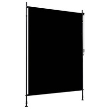 Außenrollo Outdoor Rollo Senkrechtmarkise Sonnenschutz Stahl Anthrazit 150x270cm