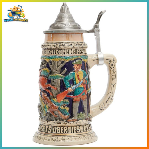 Bierkrug mit deckel steinkrug - mit,