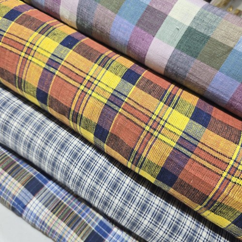 Madras karo baumwolle leinen - karo,