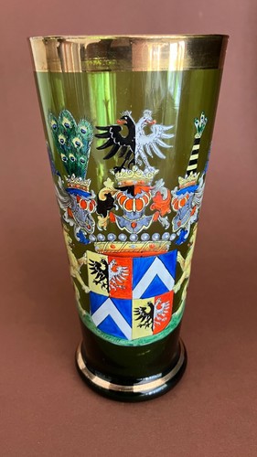 Alt weinglas adelswappen - weinglas,