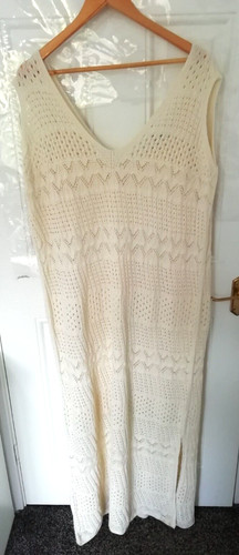 Maxikleid creme - m&s, (xl)