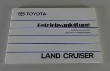 Betriebsanleitung Toyota Land Cruiser Typ J7 HZJ 71, 74, 78, 79 Stand 2001