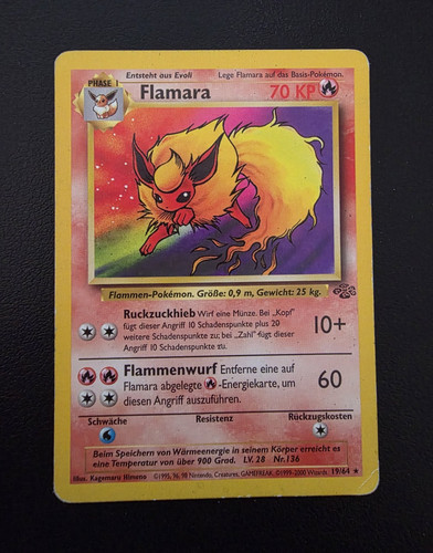 Flamara pokémon karte - karte,