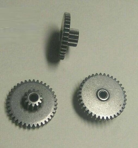 3pcs metal double - gear, hole