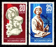 DDR 1256-1257 , gestempelt / o