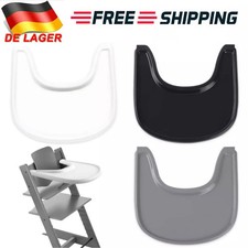 Hochstuhltablett kompatibel mit Stokke Tripp Trapp Chair Weiß Schwarz Grau
