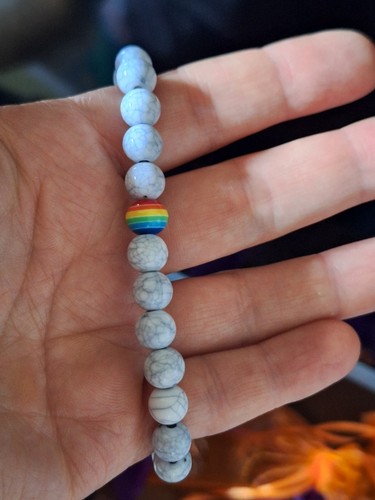 Perlenkette regenbogen pride - regenbogen,