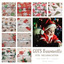 Weihnachtsstoffe - GOTS Bio
