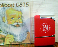 Metall Feuerzeug Gas Gasfeuerzeug Werbung L&M Rar Silber Piezo Rar Selten L & M