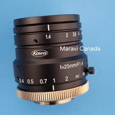 Kowa f=25mm F1.4 C-mount Lens