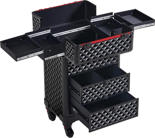 Rollender make zug - make-up, koffer