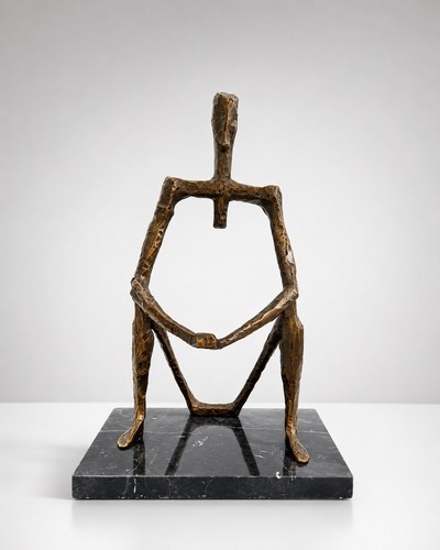Moderne bronze skulptur - moderne,