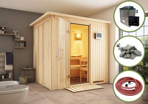 Karibu sauna sodin 196x170 - karibu, cm