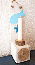 Kerzenleuchter Holz  Maritim Fisch