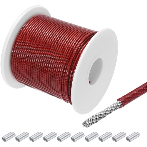 Drahtseil edelstahl 50m rot - 50m,