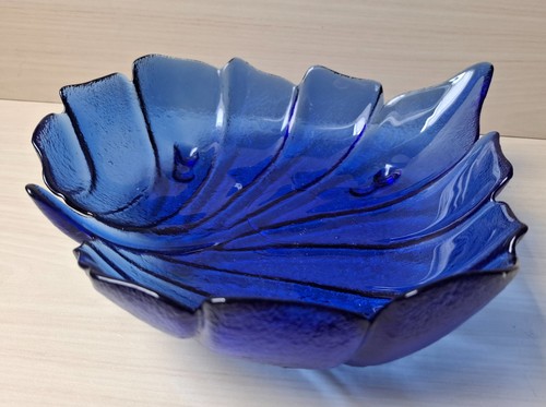 Vintage glasschale blattform - vintage,