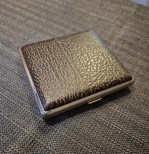Zigarettenetui metall braun - metall,