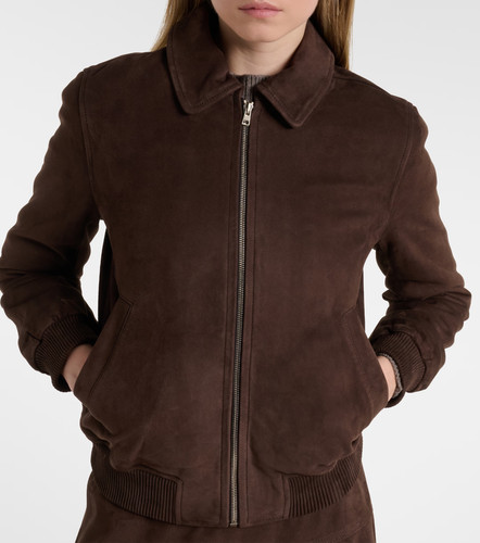 Damen lederjacke dunkelbraun - damen,
