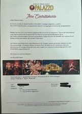 3 Tickets Harald Wohlfahrt PALAZZO - günstig - Sa. 29.11.2025, Palazzo Stuttgart