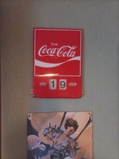 Coca Cola Blechschild Kalender