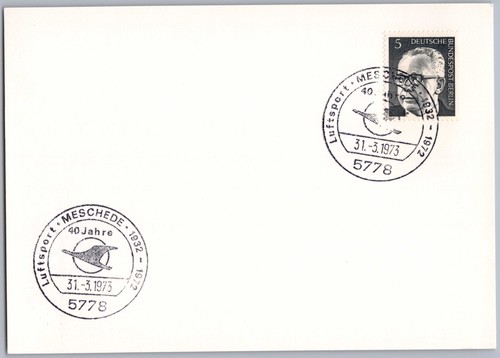 Karte sst sonderstempel - karte,