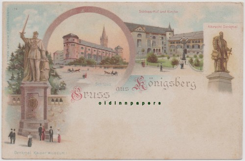 Litho königsberg ostpreußen - königsberg,