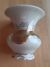 Barock Vase  Elfenbein mit edlem Altgolddekor PM Moschendorf Bavaria Porzellan