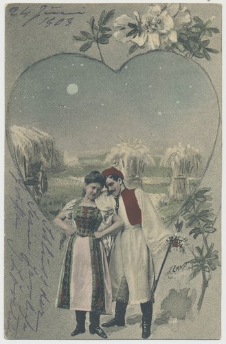 Mann und frau in - ak,