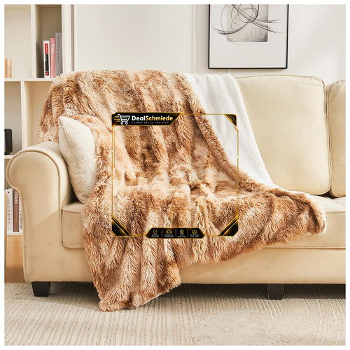 Faux kuscheldecke kunstfell - faux,