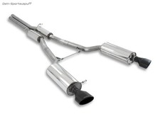 Milltek Duplex Sportauspuffanlage ab Kat Audi RS6 C5 4B je 150x95mm oval schwarz