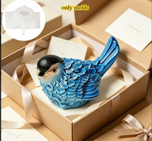 Silikonform vogel - vogel, 3d