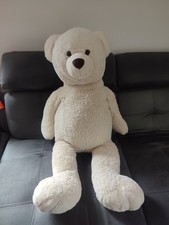 Kuschelwuschel Plüschbär Weiß Kuscheltier 1 Meter Größe