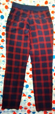NEU !  TCM Tchibo Hose Karo rot blau kariert 38 M  elastisch - gewaschen
