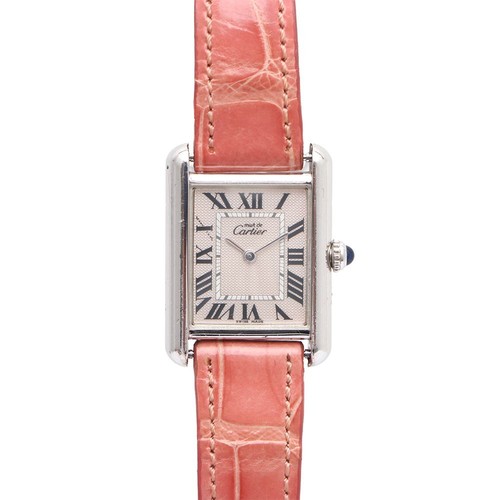 Cartier silber armbanduhr must - silber,