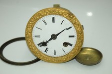 C66e) Altes Uhrwerk  mit Fadenaufhängung  von Pendule Kaminuhr Paris um 1880