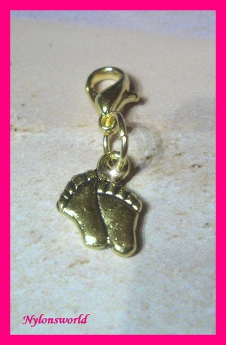 Babyfüsse goldfarben charms - babyfüsse,