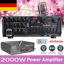 2000W Verstärker Stereo Amplifier HIFI Digital Bluetooth FM USB Vollverstärker