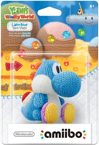 Amiibo woll yoshi - woll-yoshi, hellblau