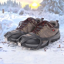 Schuh Spikes Schuhspikes Gleitschutz Eiskrallen mit 18 Krallen Spikes für Schuhe