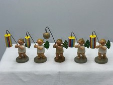 Wendt & Kühn Grünhainichen Erzgebirge 5 x Engel mit Lampion