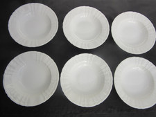 6 Suppenteller, KPM, Porzellan "Rocaille", weiß,