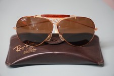Vintage Ray-Bans  Shooters Diamond hard Survivors, Booklet Etui, Aviators, L1702