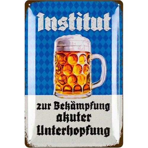 Retro blechschild bier - retro,