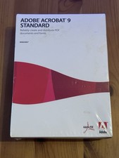NEU Adobe Acrobat 9 Standard für Windows PC ** VERSIEGELTE VERPACKUNG ** 2008 SELTEN PORTOFREI